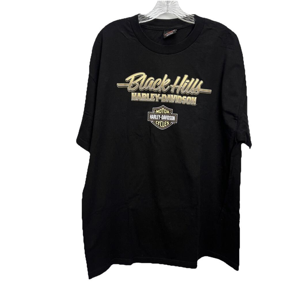 Harley Davidson Shirt Mens Black Hills South Dakota Tee MENS XL